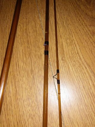 Vintage 8’ 6” Horrocks Ibbotson Bamboo Fly Rod Spinner Parts/repair 5