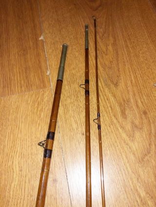 Vintage 8’ 6” Horrocks Ibbotson Bamboo Fly Rod Spinner Parts/repair 6