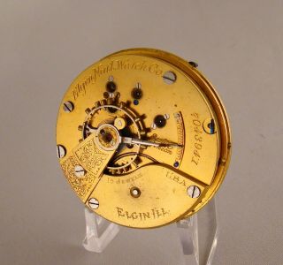 121 Years Old Movement Dial Elgin 15 Jewels Hunter Case Size 18s Pocket Watch
