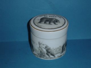 Antique Veritable Graisse D ' ours DU NORD Bear grease Jar,  pot with lid 2