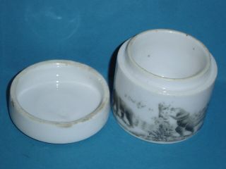 Antique Veritable Graisse D ' ours DU NORD Bear grease Jar,  pot with lid 7