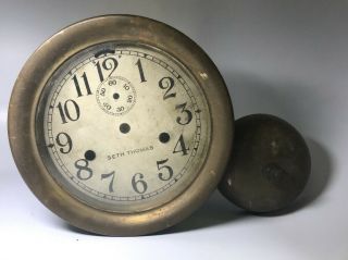 Antique Seth Thomas External Bell Ship Clock Or Restoration