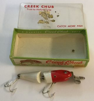 Creek Chub Red Head Jointed Spinning Pikie