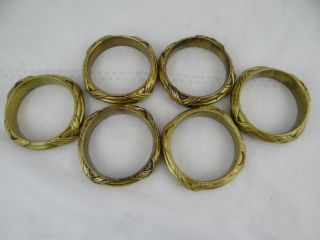 Antique French 6 Rings Solid Bronze Curtain - Louis XVI Style Ribbon 4