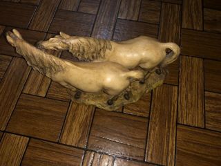 Antique Horses Guido Cacciapuoti Figurine Made in Italy 4