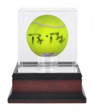 Antique Mahogany Tennis Ball Display Case