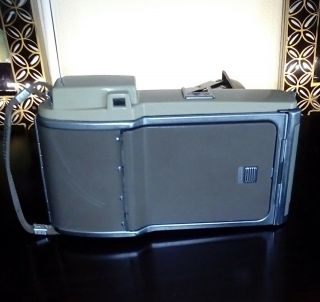 Vintage antique Polaroid Land Camera Model 80A 1958 Beige and Brown 4