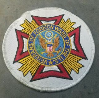 The United States Of America Vfw (veterans Of Foreign Wars) Large Patch