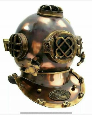 Antique Helmet For Gift U.  S Navy Mark v Diving Helmet Deep Sea Divers Helmet 18 2