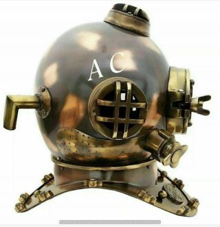 Antique Helmet For Gift U.  S Navy Mark v Diving Helmet Deep Sea Divers Helmet 18 4