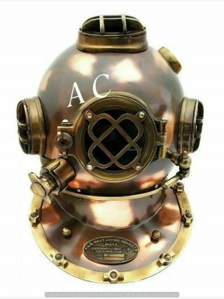 Antique Helmet For Gift U.  S Navy Mark v Diving Helmet Deep Sea Divers Helmet 18 5
