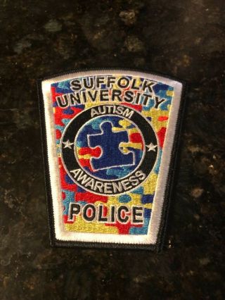 Suffolk University Boston Ma Massachusetts Police Autism Awareness Patch