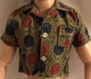 Vintage Black And White Tag Ken Barbie Doll Clothes Shirt
