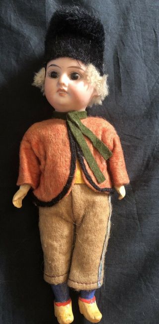 Vintage Antique A & M All German Dutch Boy Mignonette 9” Doll