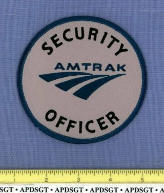 Amtrak Security Officer Washington Dc Federal Railroad Train Police Patch