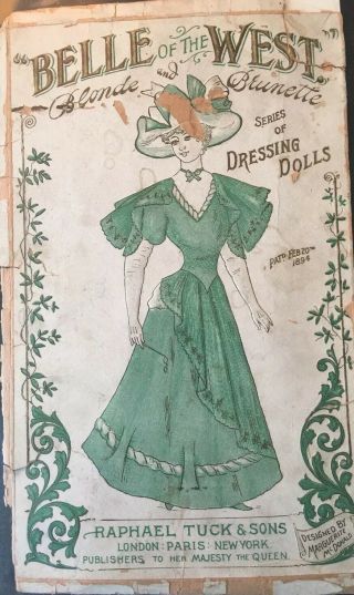 Belle Of The West Series Of Dressing Dolls Raphael Tuck 1894 Paper Doll
