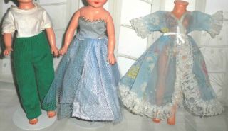 Vintage 10 1/2 " Doll Jill Little Miss Revlon Cissette Clone Dress Sheer Robe,
