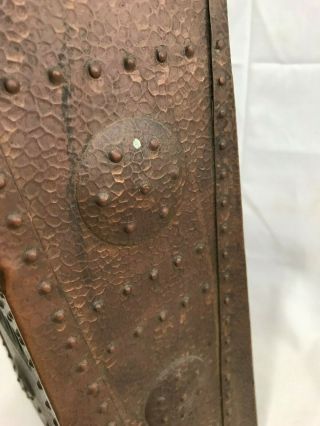 Great Orig.  Antique c1900 Arts & Crafts Copper Shelf Clock Case 12 1/2 