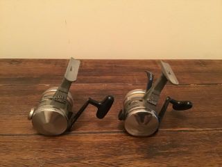 Vintage 2 Zebco Ul4 Classic Feather Touch Reels Trigger Spin