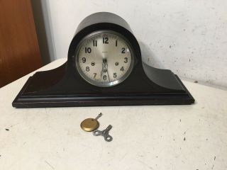 Antique Ansonia Westminster Chime Tambour Mantle Clock Sonia No.  13