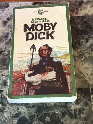Vintage 1961 Moby Dick By Herman Melville Paperback Tenth Printing