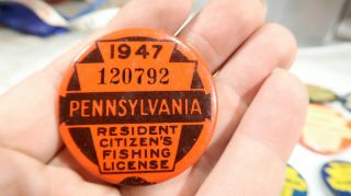 1947 Pennsylvania Resident Fishing License 120792