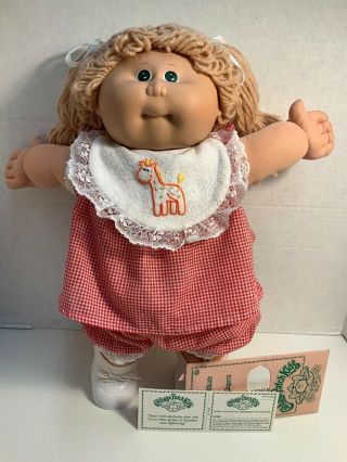 1983 Vintage Cabbage Patch Kids Girl Head Mold 1 Hong Kong Head Black Signature