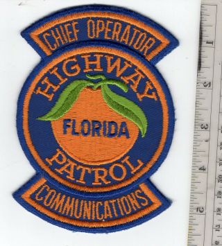 Florida Highway Patrol Chief Operator Communications Patch