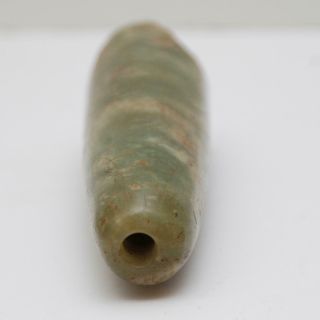 Old Stone Olive Green_brown_opaque_cylinder Tube_5 1/8 " X 1 1/4 " _235.  8 Grams