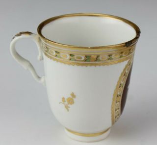 Royal Vienna Hand Painted Porcelain Portrait Bust Gold Gilt Tea Cup & Saucer OLB 3