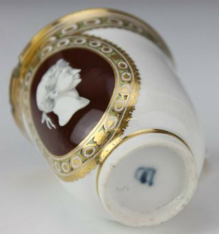 Royal Vienna Hand Painted Porcelain Portrait Bust Gold Gilt Tea Cup & Saucer OLB 6