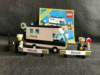 Lego Town City 6676 Police Mobile Command Unit W/instructions Complete Set 1986