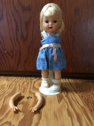 Antique 7 " Hard Plastic Muffie Doll Nancy Ann Storybook Dolls 1946 Detached Arms