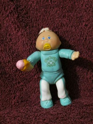 Vintage 1984 Oaa Inc.  Cabbage Patch Baby With Ice Cream Cone Jointed Figure