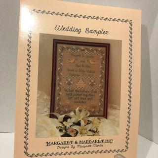 Margaret & Margaret Vintage Wedding Sampler Cross Stitch Sampler Chart Pattern