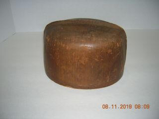 Vintage wooden Millinery Hat Making Mold Block 2