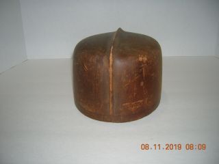 Vintage wooden Millinery Hat Making Mold Block 6