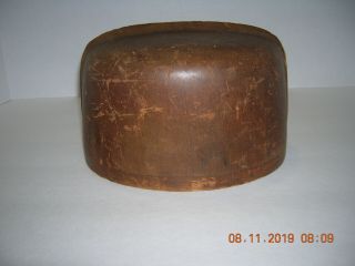 Vintage wooden Millinery Hat Making Mold Block 7