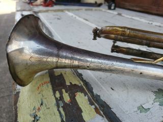 Antique musical instrument King Silvertone sterling silver horn 2