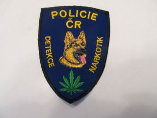 Czech Republic Narcotics Police K - 9 Unit Patch