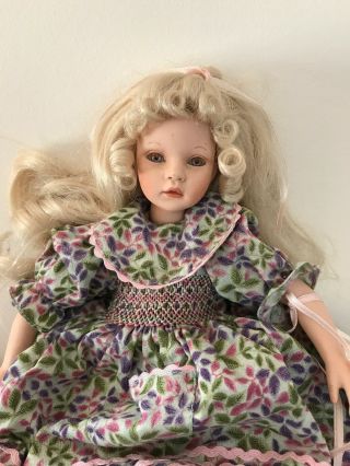 Erin Doll By Pauline Bjonness Jacobsen Long Blonde Hair Limited Edition Signed