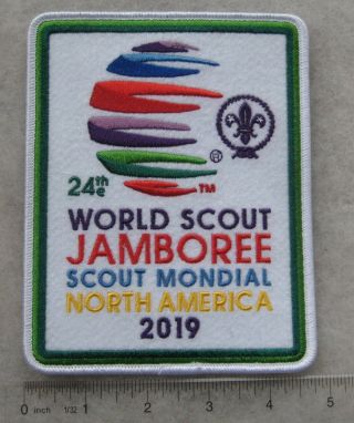 Boy Scout 2019 World Jamboree Jumbo Souvenir Jacket Patch North America