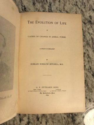 1891 Antique Science Book 