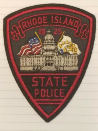 Ri Rhode Island State Patrol Trooper State Police Uniform Shoulder Patch
