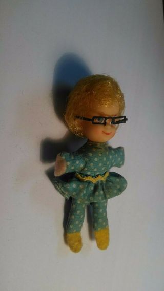Vintage Mattel Family Affair Miniature Mrs Beasley Doll With Glasses