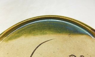 A790: Popular Japanese old ORIBE pottery ware plate called ANDON - ZARA 3