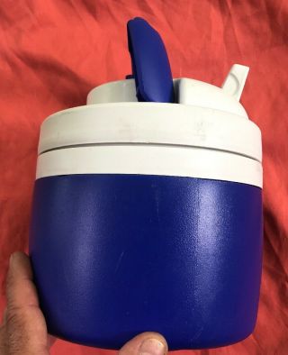 Igloo Elite 1/2 gallon water jug K - 9 DOG Cooler spout antique vintage BLUE 4