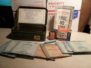 Vintage 1940 - 50s Bsa Boy Scouts Of America Metal Belt First Aid Kit