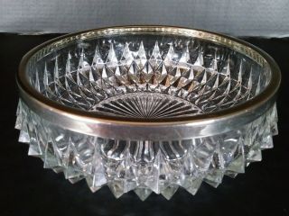 Vintage Bleikristall Lead Crystal Bowl - Stamped Made In England,  Thick/heavy
