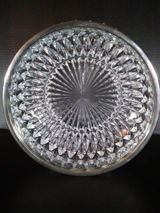 Vintage BLEIKRISTALL LEAD CRYSTAL Bowl - Stamped Made in England,  Thick/Heavy 5